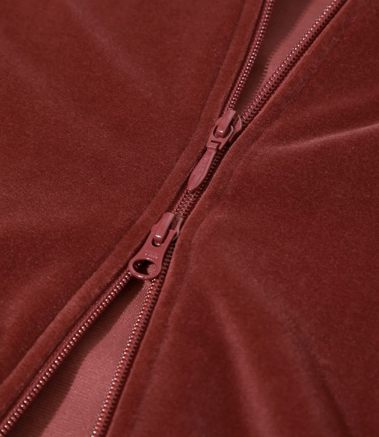 Needles 25aw "Rib Collar Track Jacket - C/PE Velour" Burgundy Burgundy S