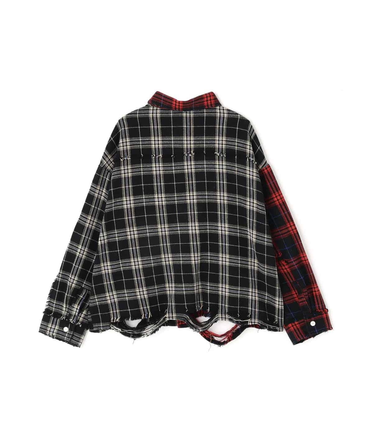 Danke Schon 25aw "Flannel Shirts" Black Black M
