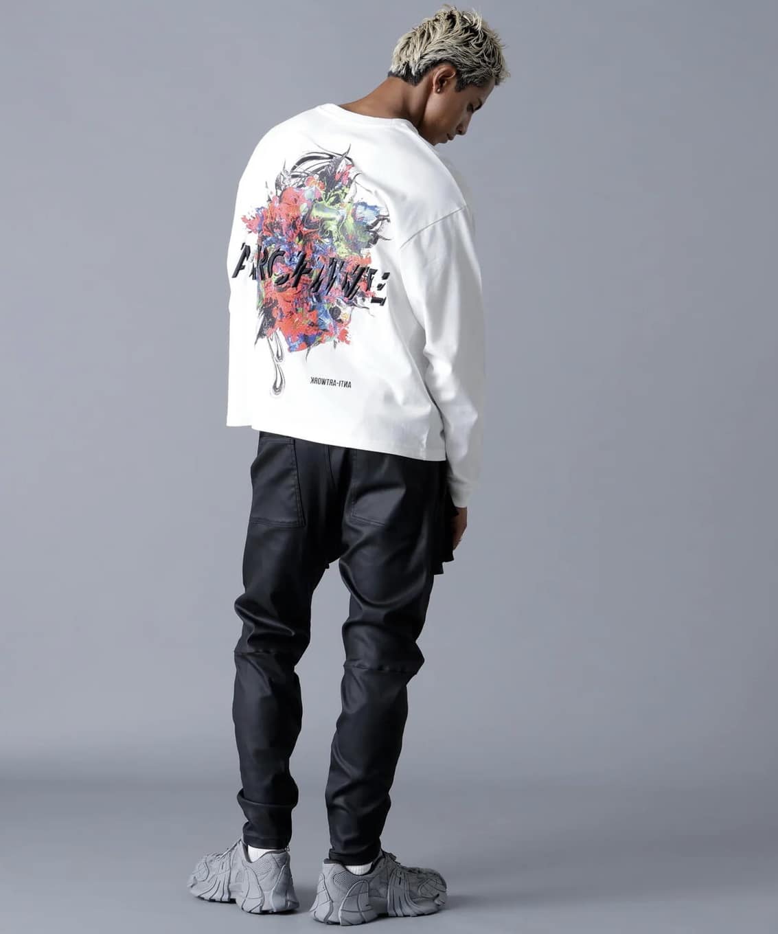 A4A 25aw "LS TEE FLOWER"  White White S