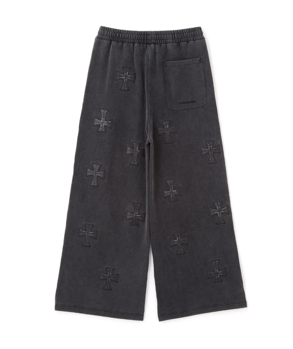 Unknown 25aw "Exclusive Leather Cross Buggy Pants" Black Black S
