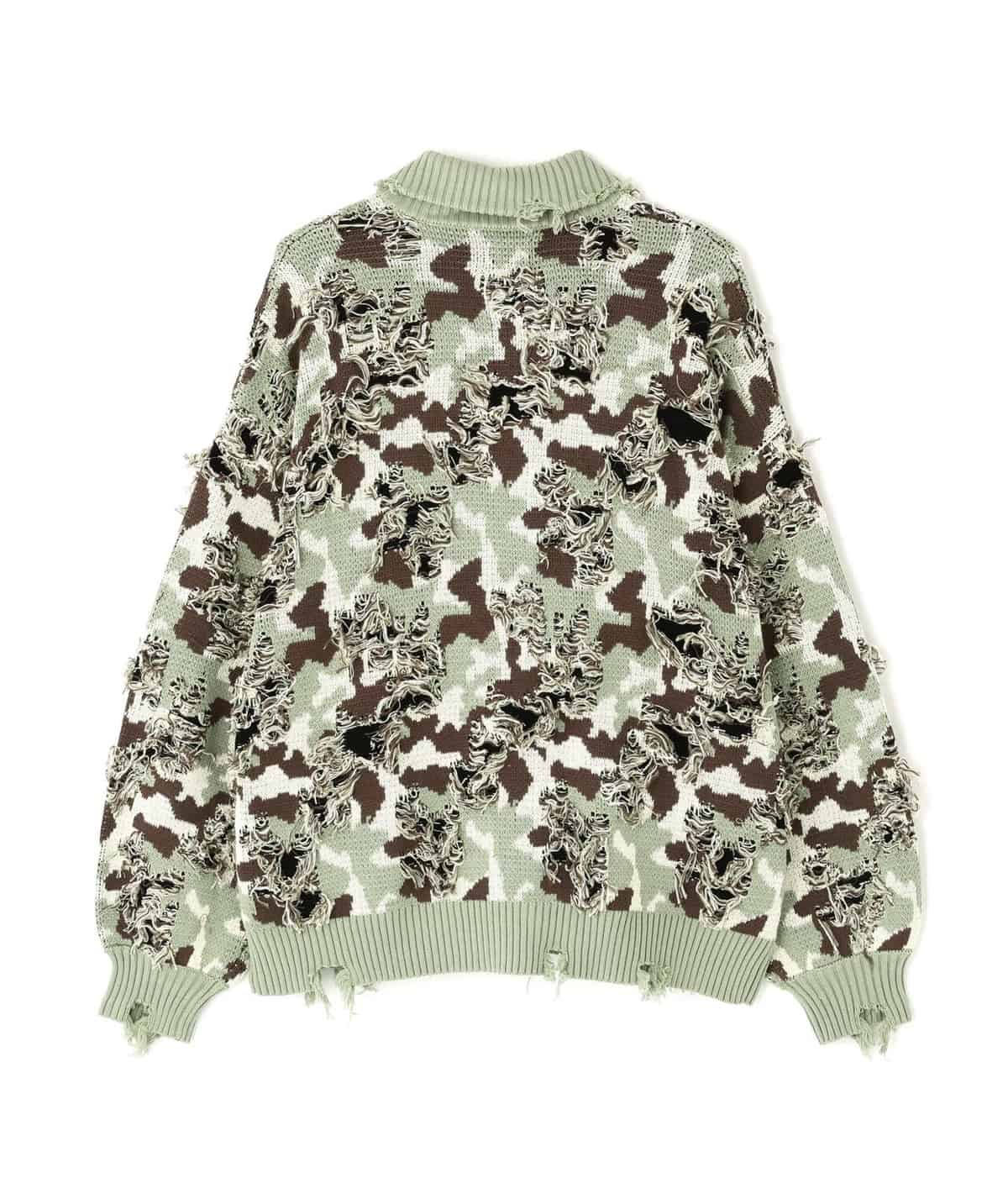 Danke Schon 25aw "Camo Knit Dorivers" Green Green M