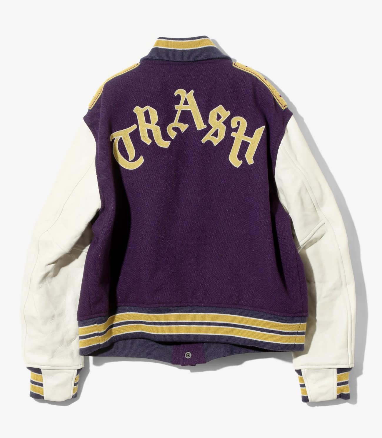 Needles 25aw "Lettered Jacket - Wool Melton" Purple Purple M