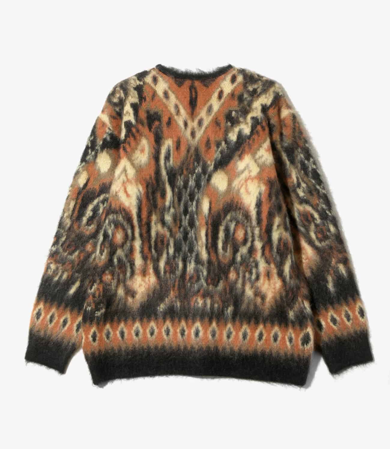 Needles 25aw "Mohair Cardigan - Paisley" Black S