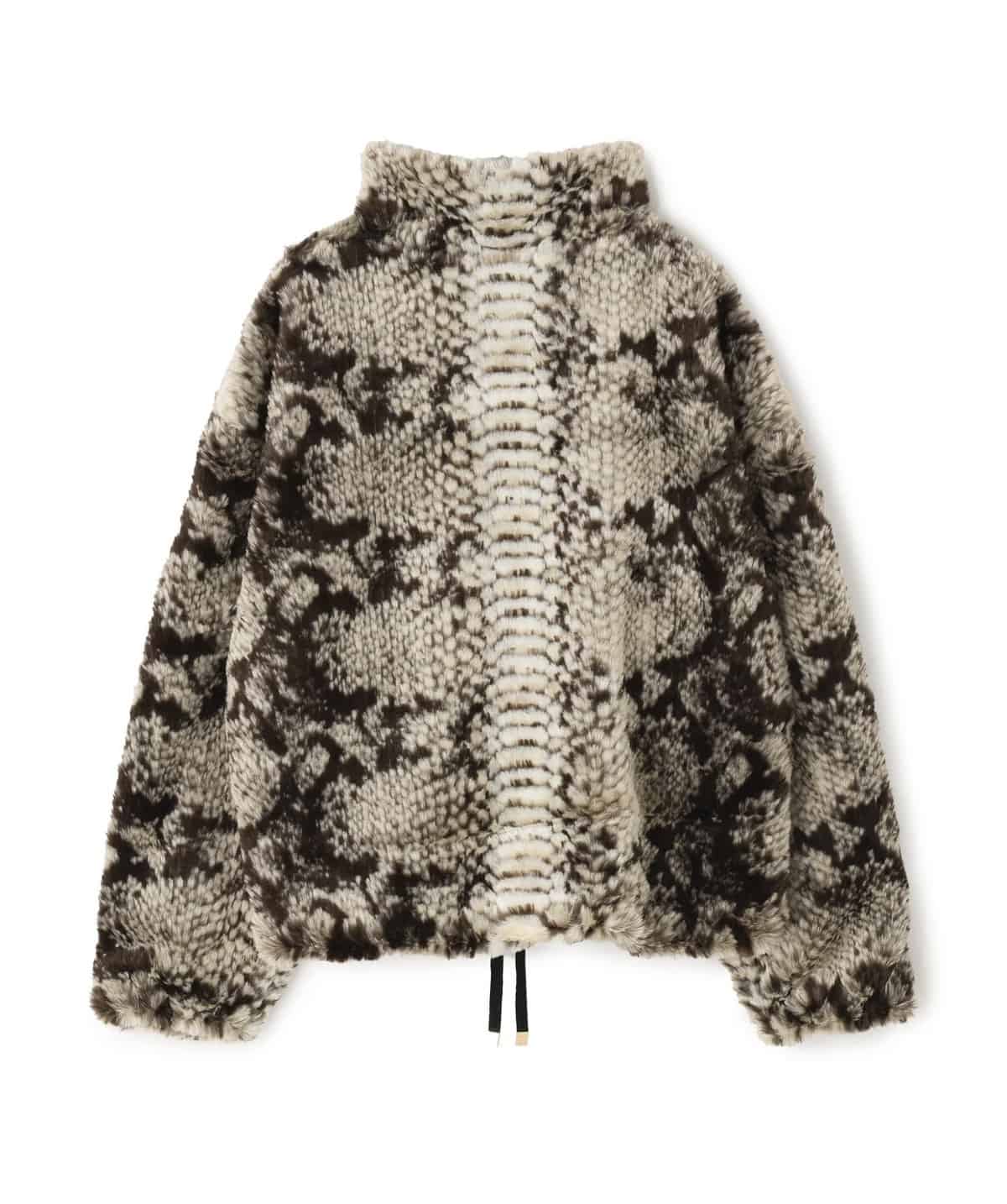 Danke Schon 25aw "Eco Fur Stand Blouson" Pison Beige M