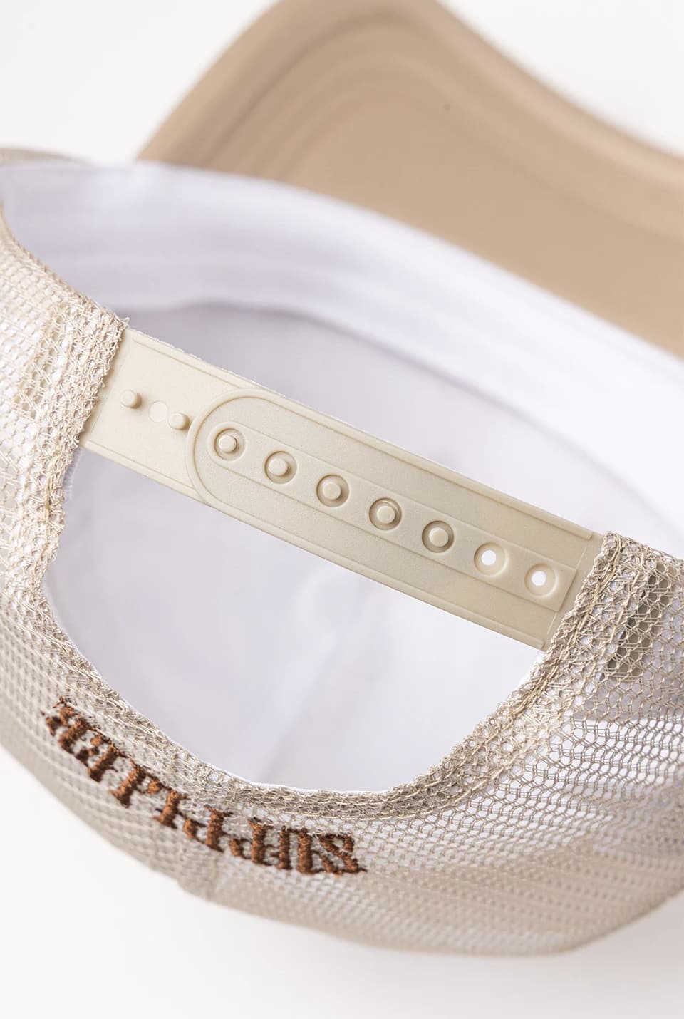 SUPPLIER 25aw "Tribal Camo Cross Leather Patch Mesh Cap" Beige Beige One Size