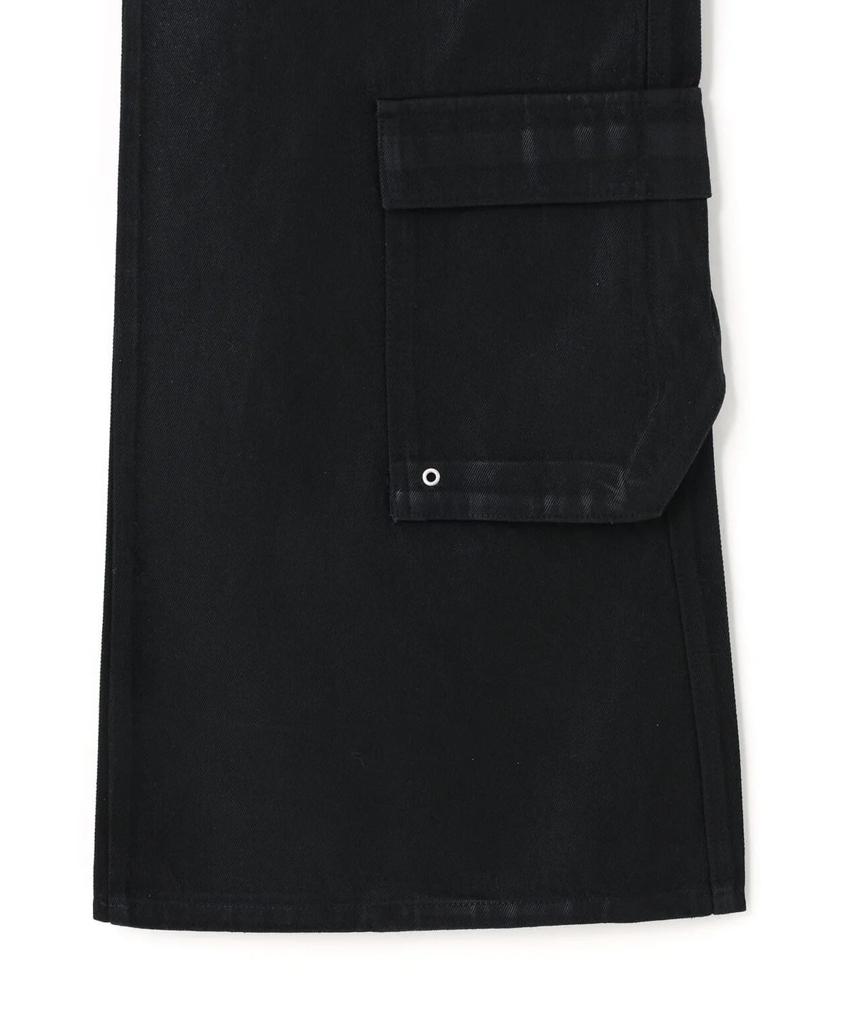 Danke Schon 26ss "11oz Rabber Coated Flare Cargo Pants" Black S