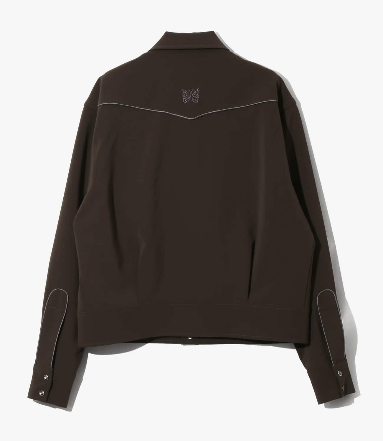 Needles 26ss "Piping Cowboy Jacket - Poly Double Cloth" Brown Brown M