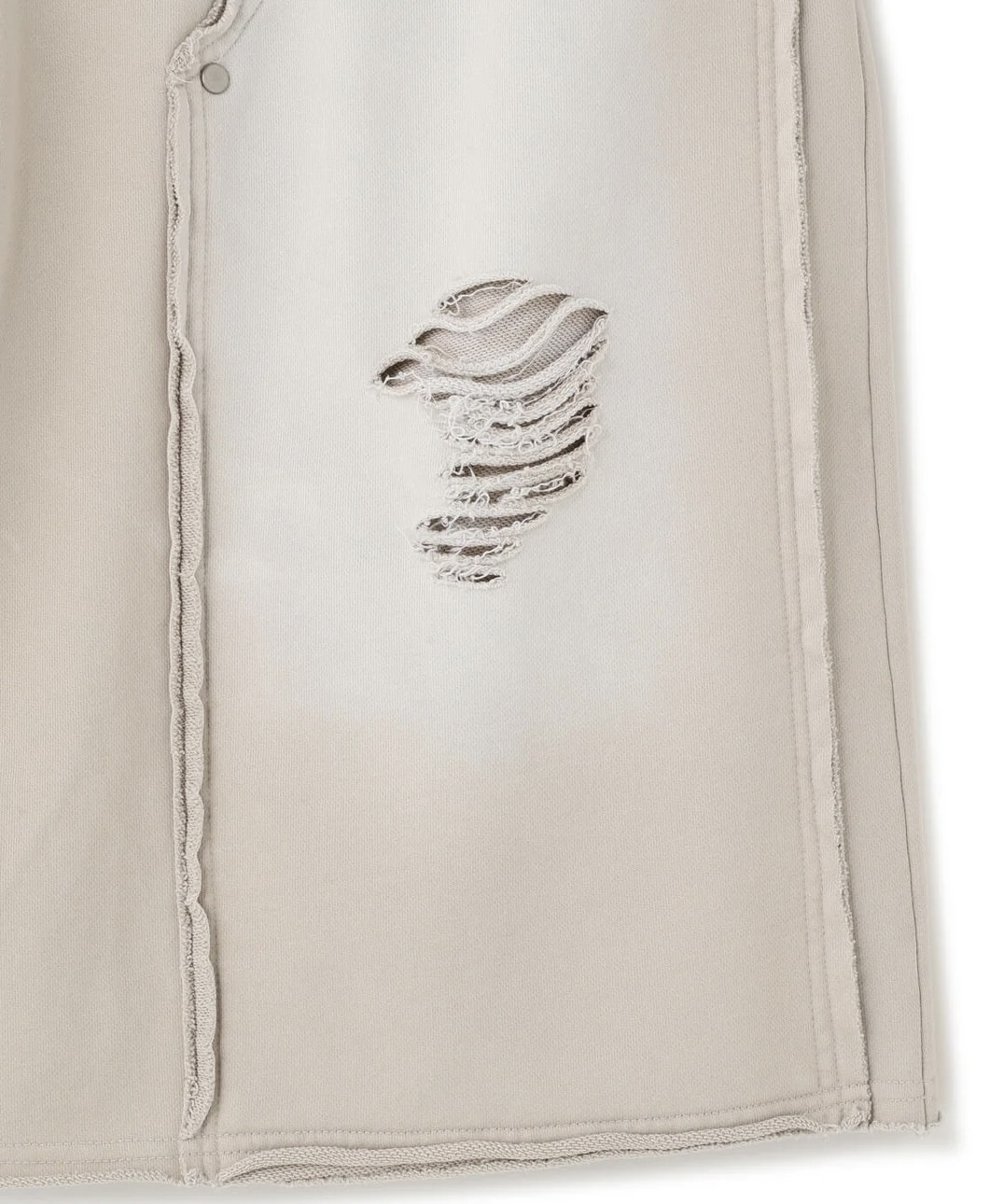 Danke Schon 26ss "SULFUR SWEAT W-KNEE SHORTS" White White S