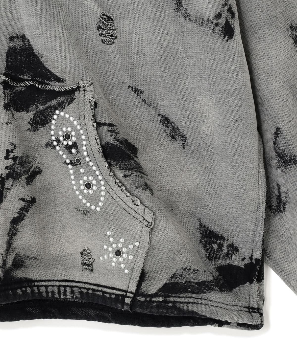 Danke Schon 26ss "Studs Sweat Zip Hoodie" Gray Gray S