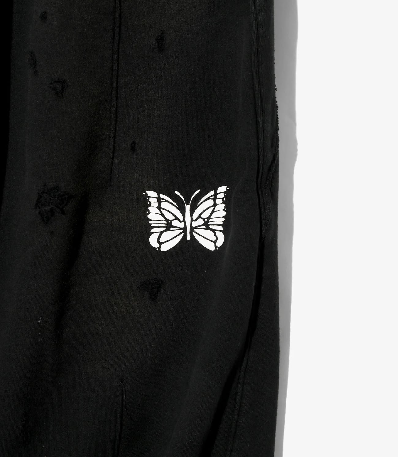 Needles 26ss "Deconstructed H.D. Sweat Pants - Cotton French Terry" Black Black XS