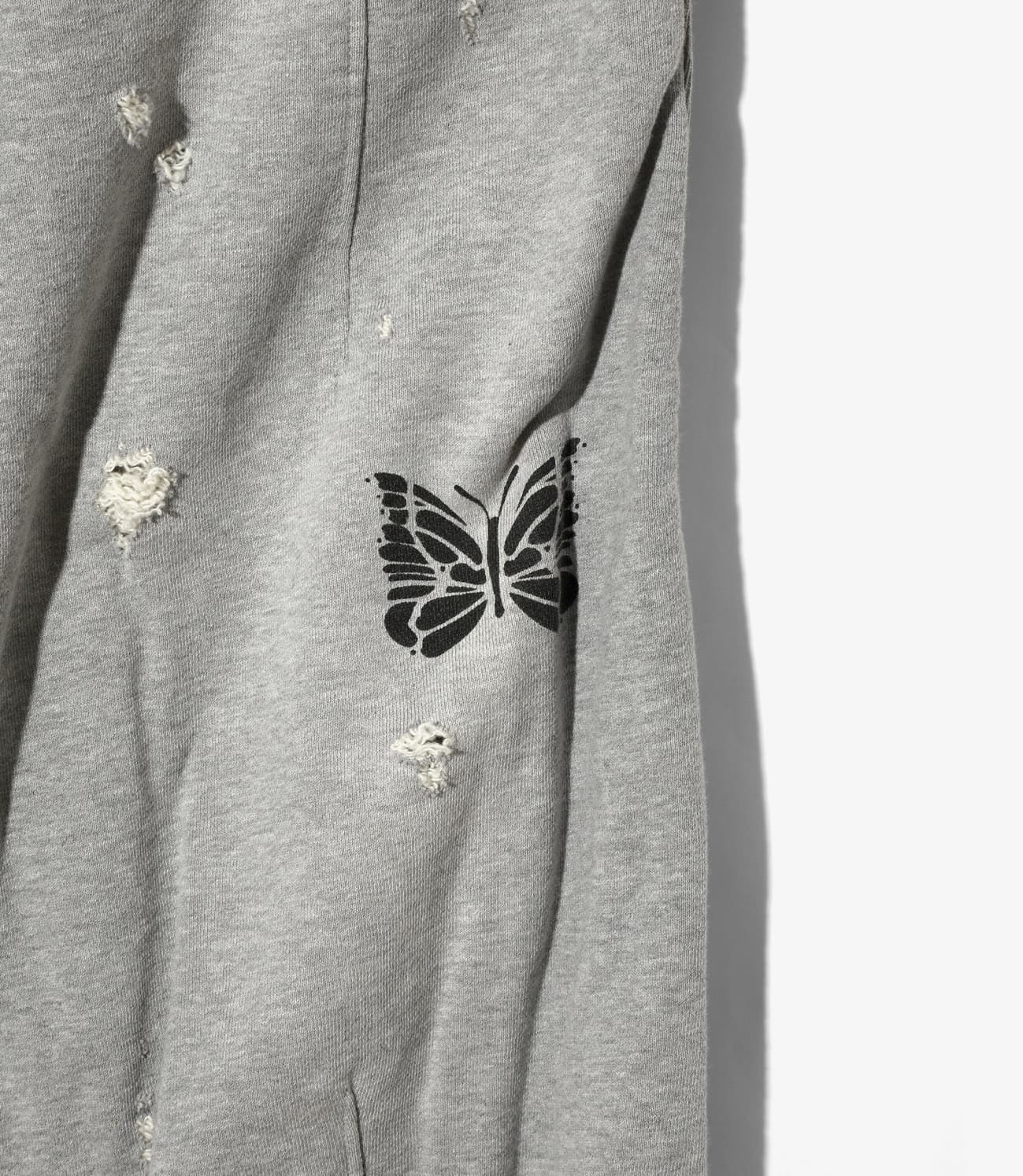 Needles 26ss "Deconstructed H.D. Sweat Pants - Cotton French Terry" Grey Grey XS