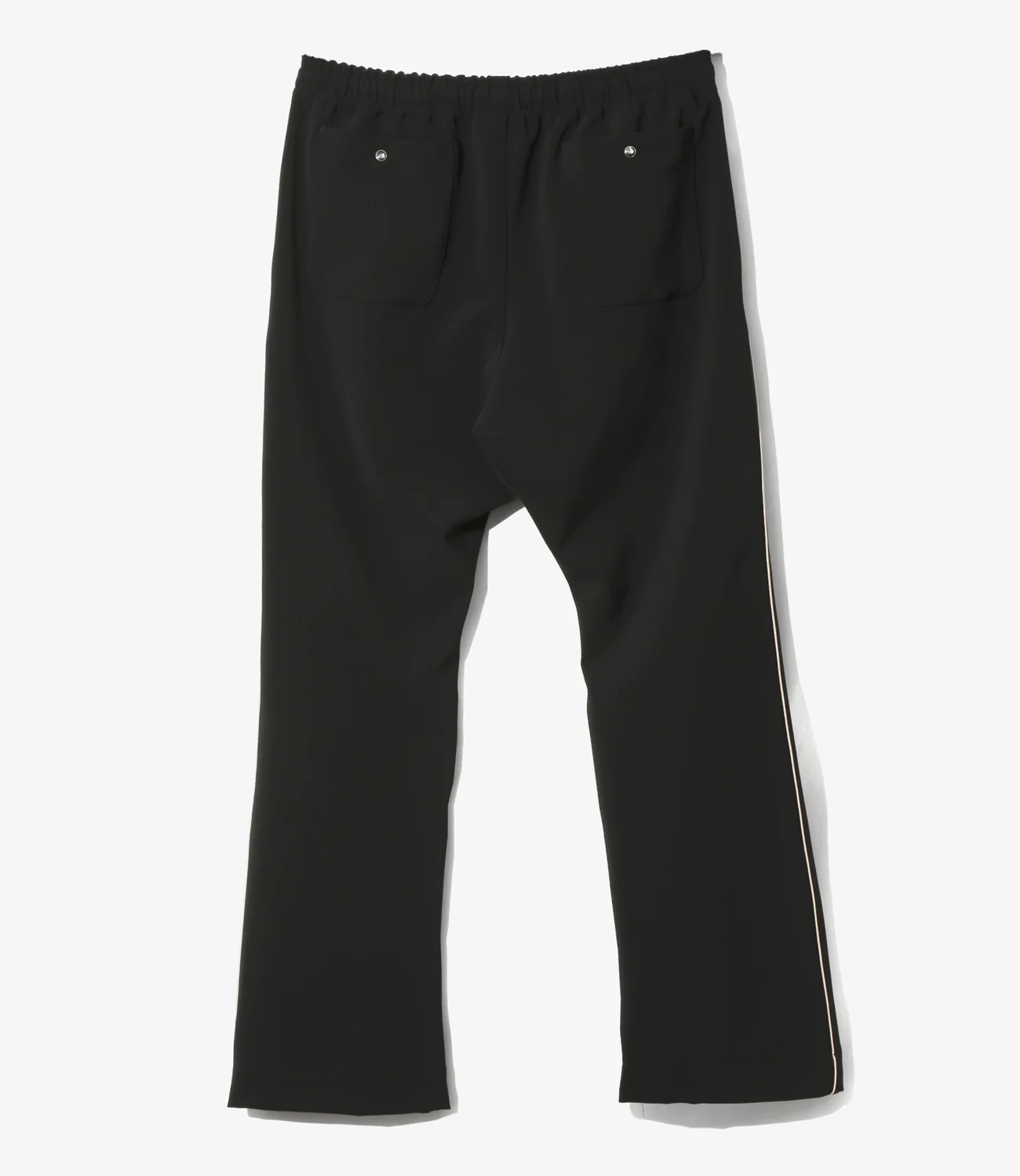 Needles 26ss "Piping Cowboy Pant - Poly Double Cloth" Black Black XS
