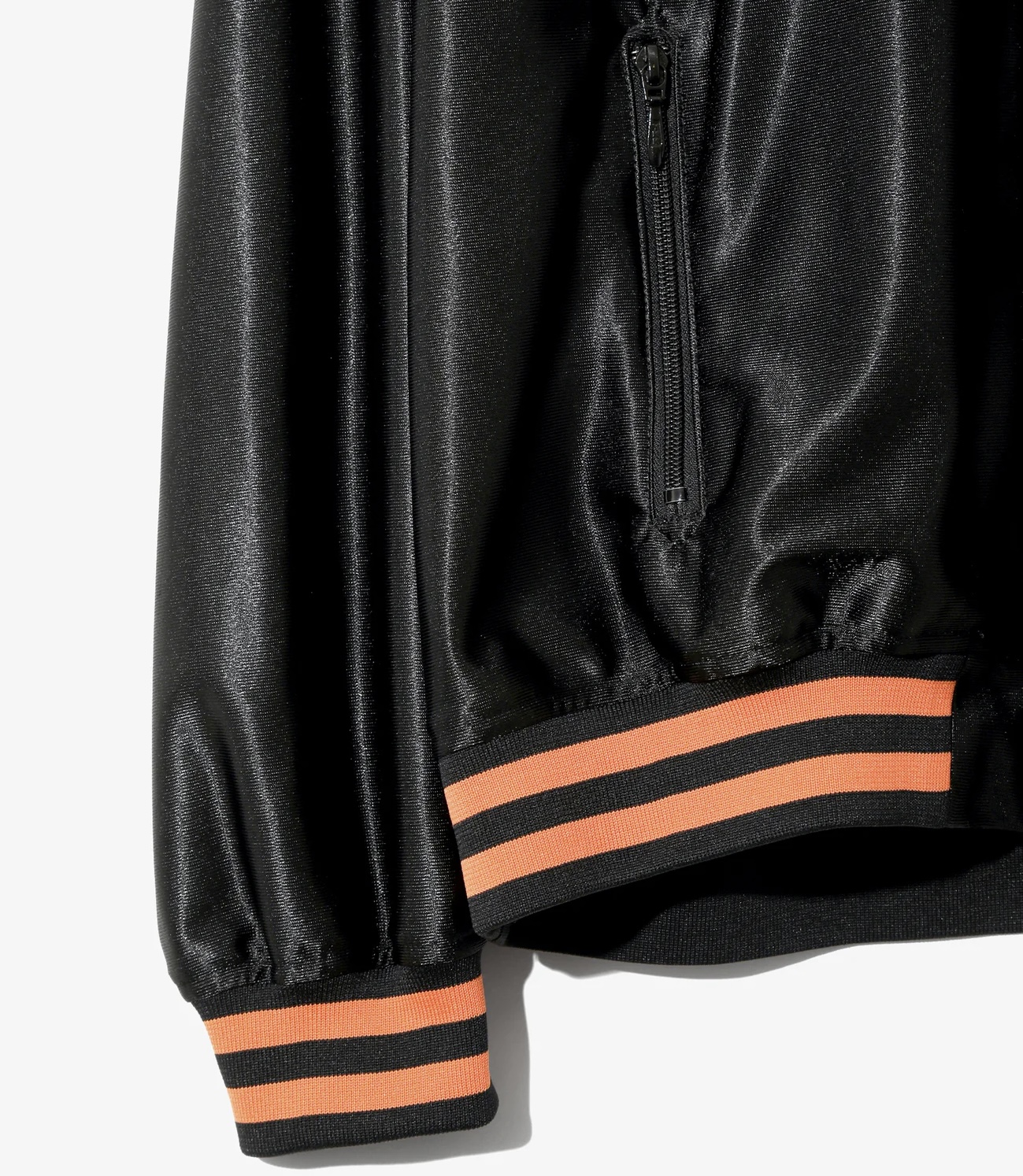 Needles 26ss "Track Jacket - Tricot Sateen" Black Black M