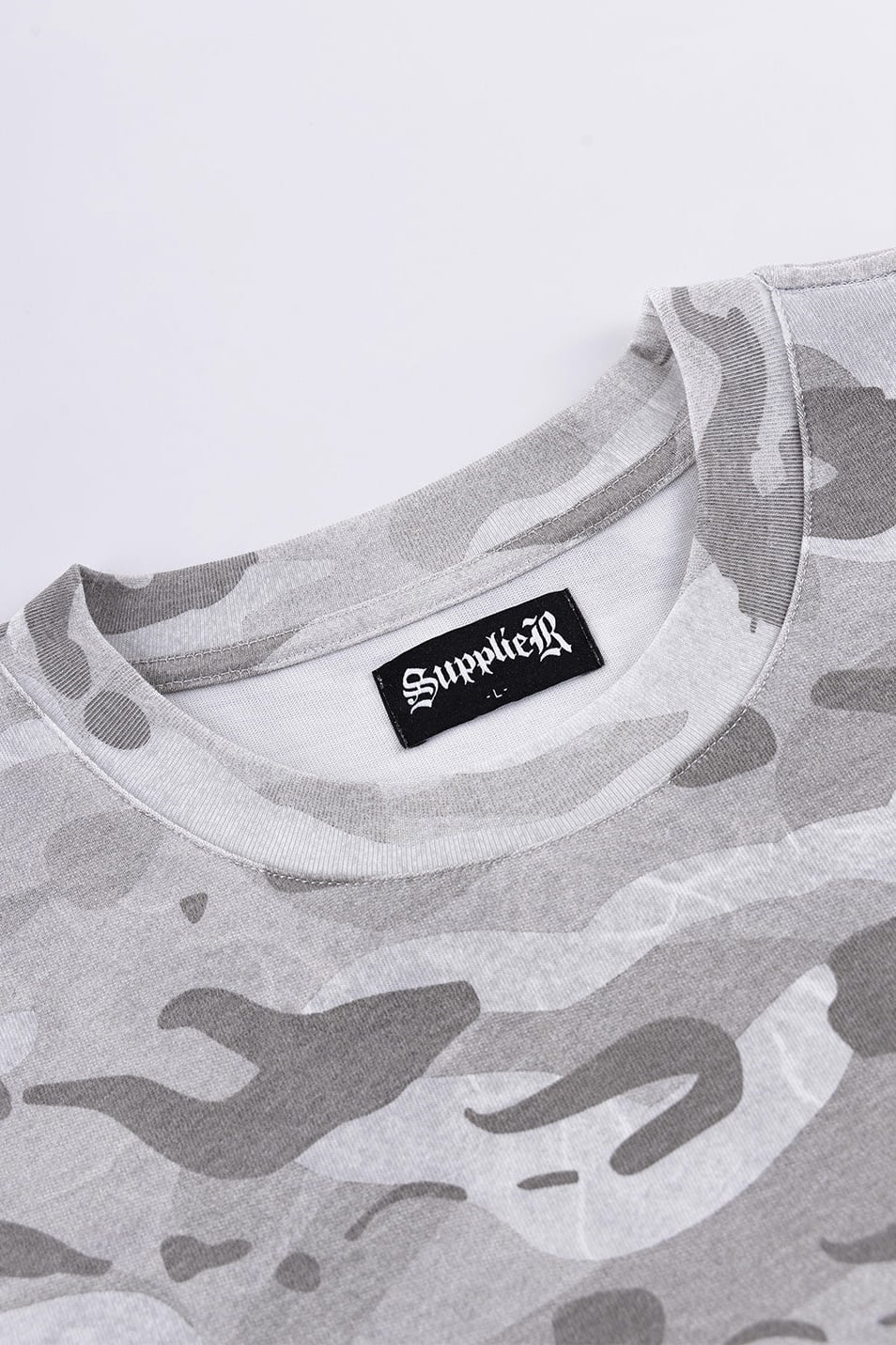 SUPPLIER 26ss "Camouflage Cross Tee" Gray Gray M