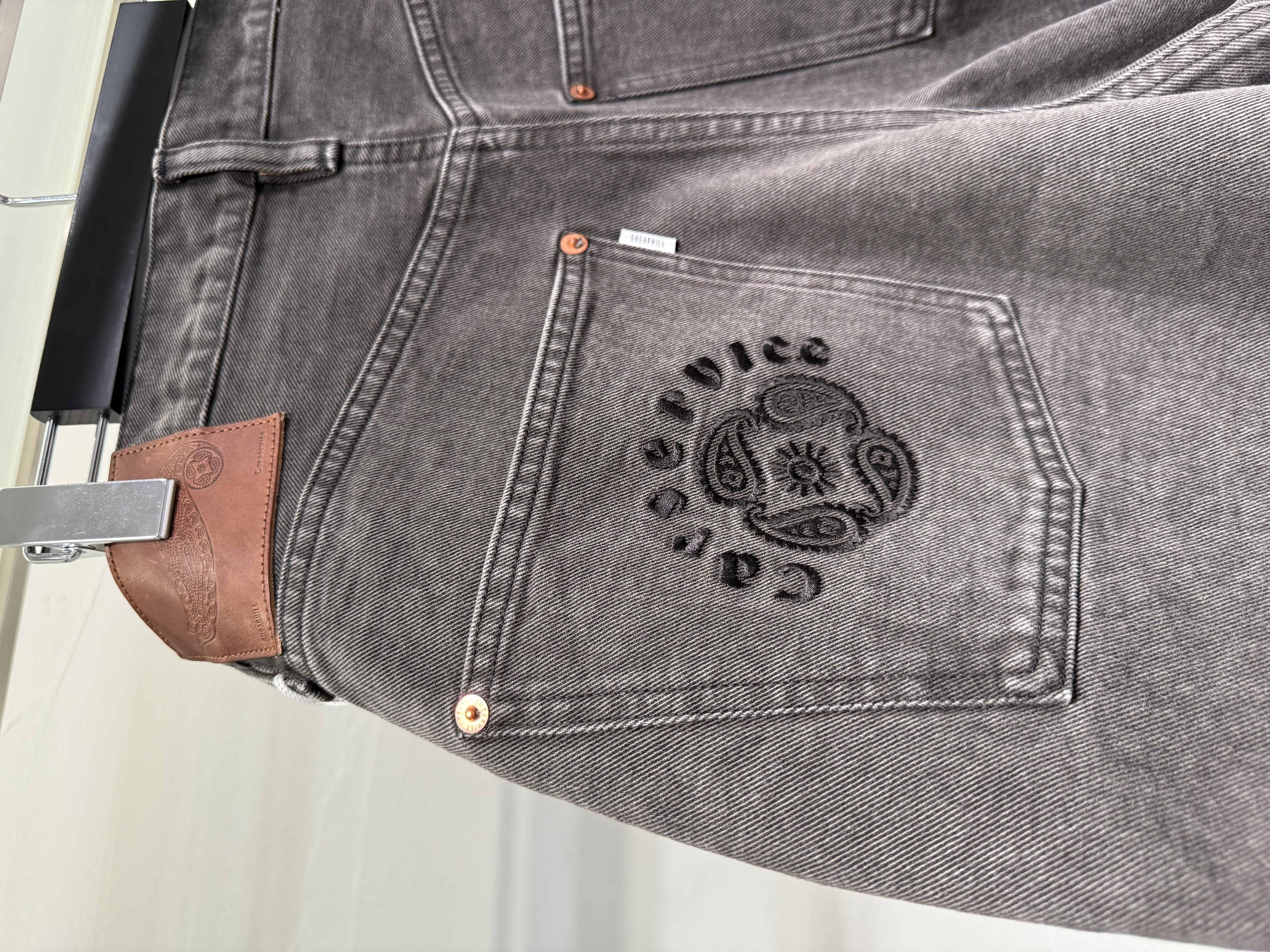 SUGARHILL × Car Service 26ss "Modern Denim Buggy S Cut" Black 30