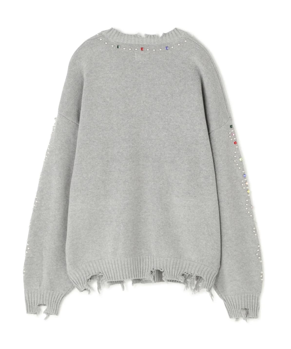 Danke Schon 26aw "Cotton WJQ Studs Cardigan" Gray Gray M