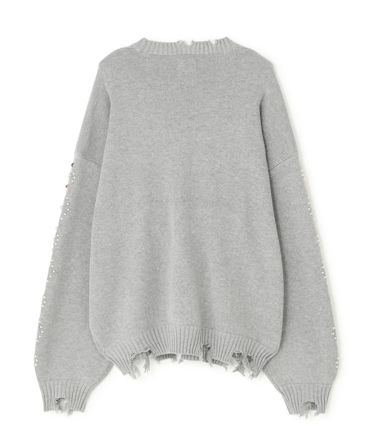 Danke Schon 26aw "Cotton WJQ Studs Crewneck" Gray Gray M