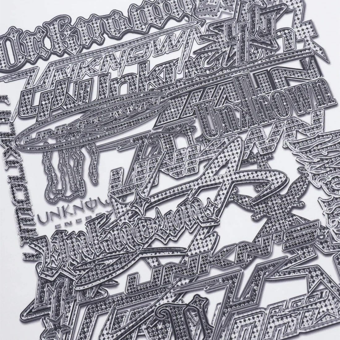 UNKNOWN LONDON Multi Logo Iced Out Tee