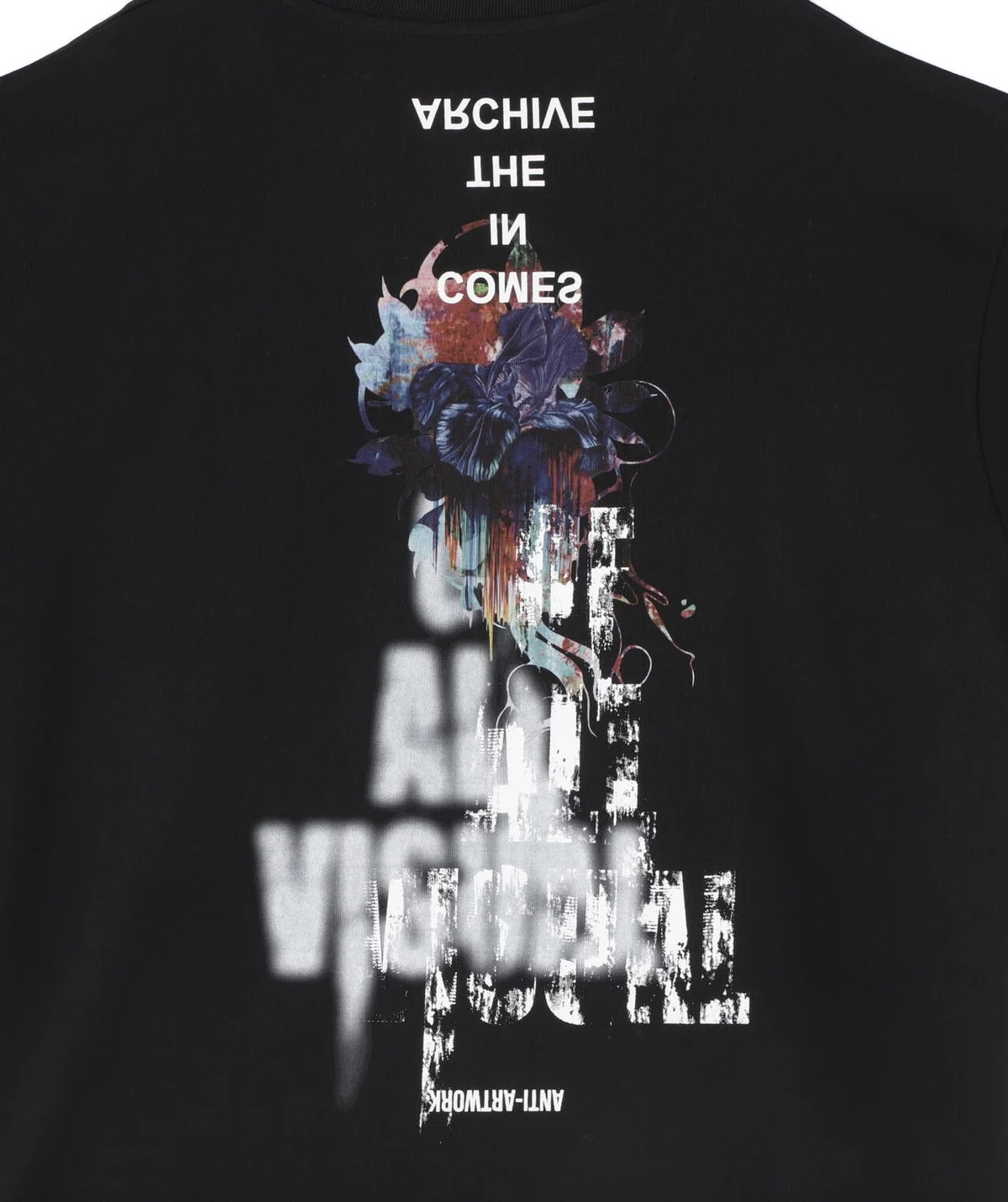 A4A 25ss "Flower S/S Tee" Black Black S