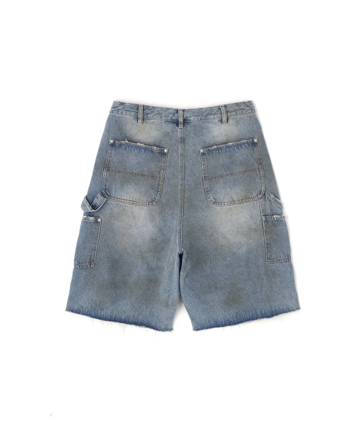 WHITELAND 25ss "Denim Double Knee Short Pants"" Blue One Size