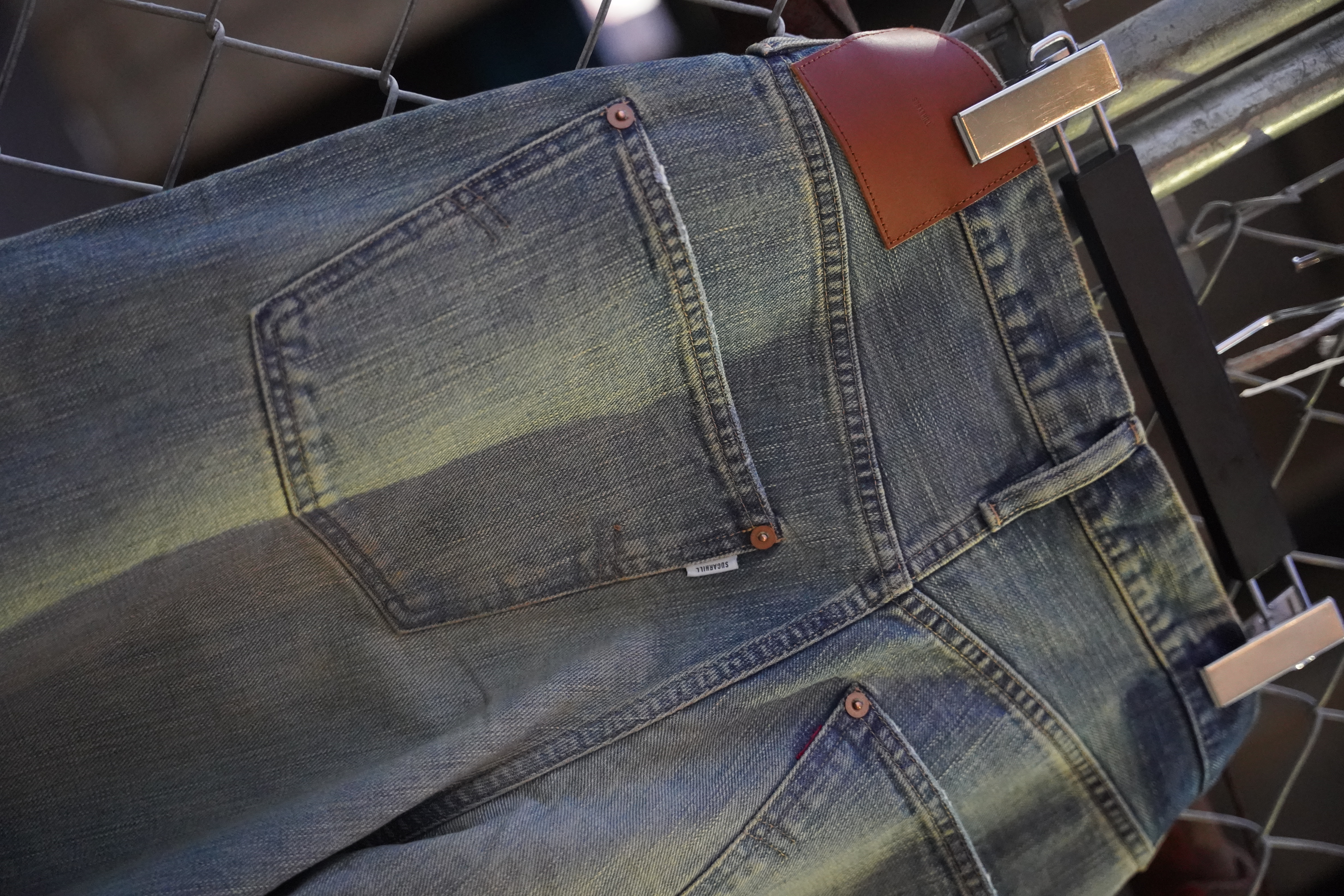 SUGARHILL 25ss "Damaged Modern Denim Pants Wide Cut" Faded Indigo 30