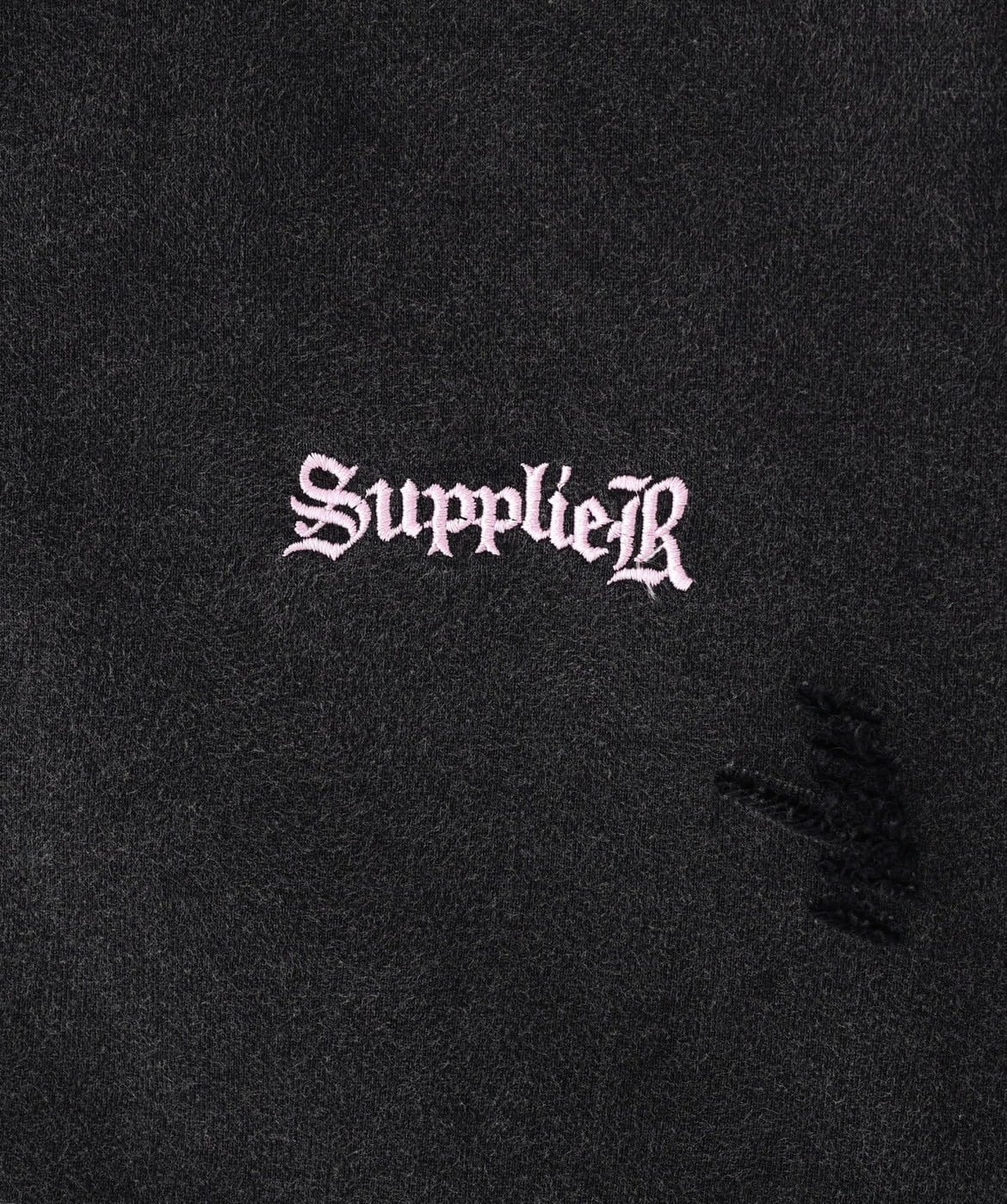 SUPPLIER 25aw "Exclusive Damage Cross Hoodie" Pink Pink M