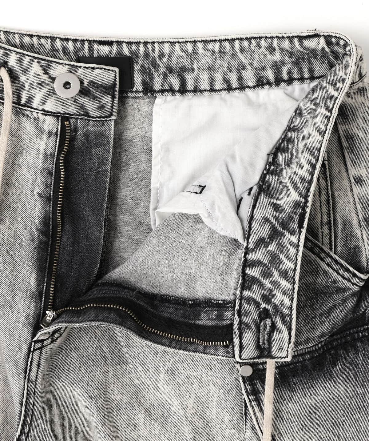 Danke Schon 25aw "12oz Chemical Denim Cargo Pants" Grey Grey S