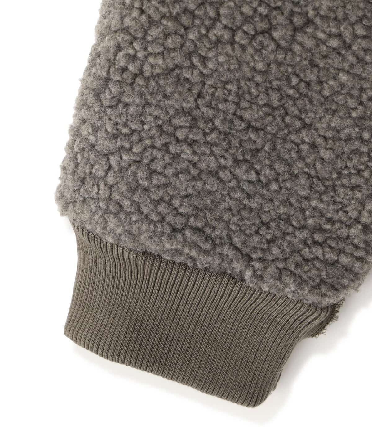 overprint 25aw "Exclusive SHOPPER Bonding Boa Hoodie" Grey Grey S