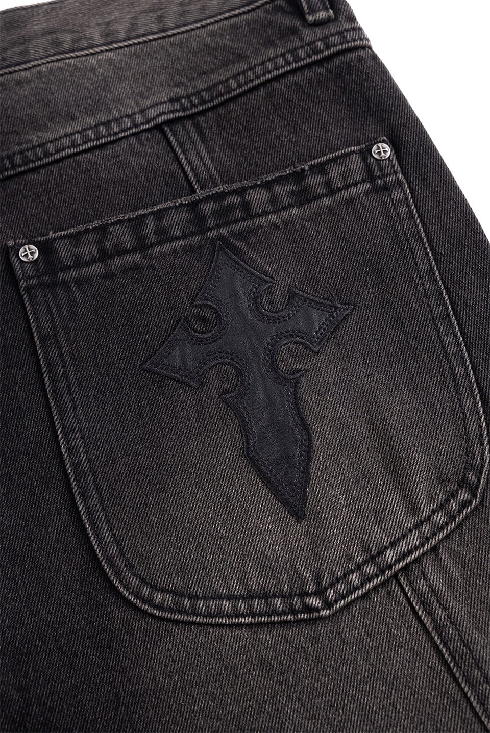 SUPPLIER 25aw "Switching Pierced Baggy Jeans" Black Black S