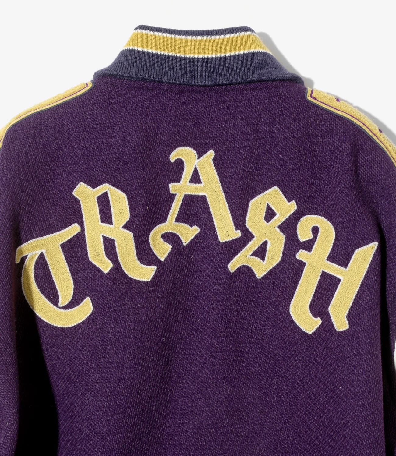 Needles 25aw "Lettered Jacket - Wool Melton" Purple Purple M