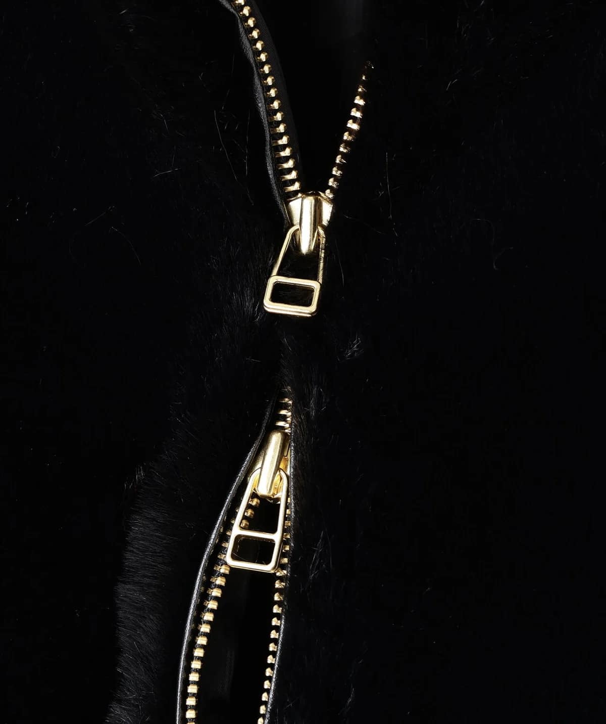 Danke Schon 25aw "Eco Fur Stand Blouson" Black Black M