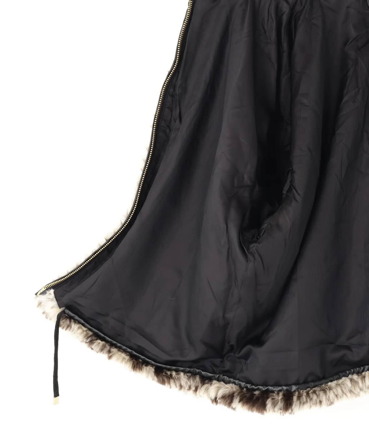 Danke Schon 25aw "Eco Fur Stand Blouson" Pison Beige M