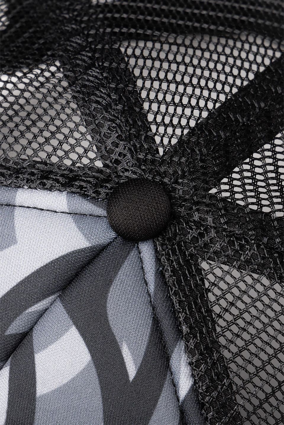 SUPPLIER 25aw "Tribal Camo Cross Leather Patch Mesh Cap" Black One Size