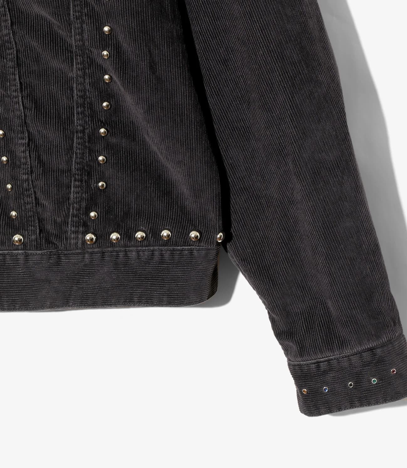 Needles 25aw "Studded Jean Jacket - 14W Corduroy" Black Black M