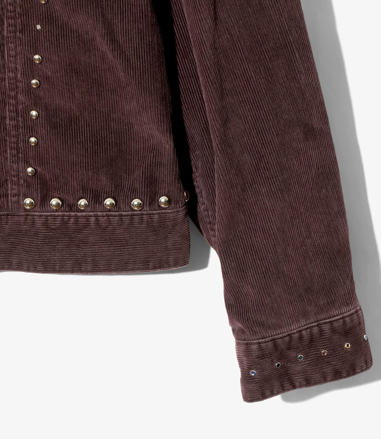 Needles 25aw "Studded Jean Jacket - 14W Corduroy" Burgund Burgund M