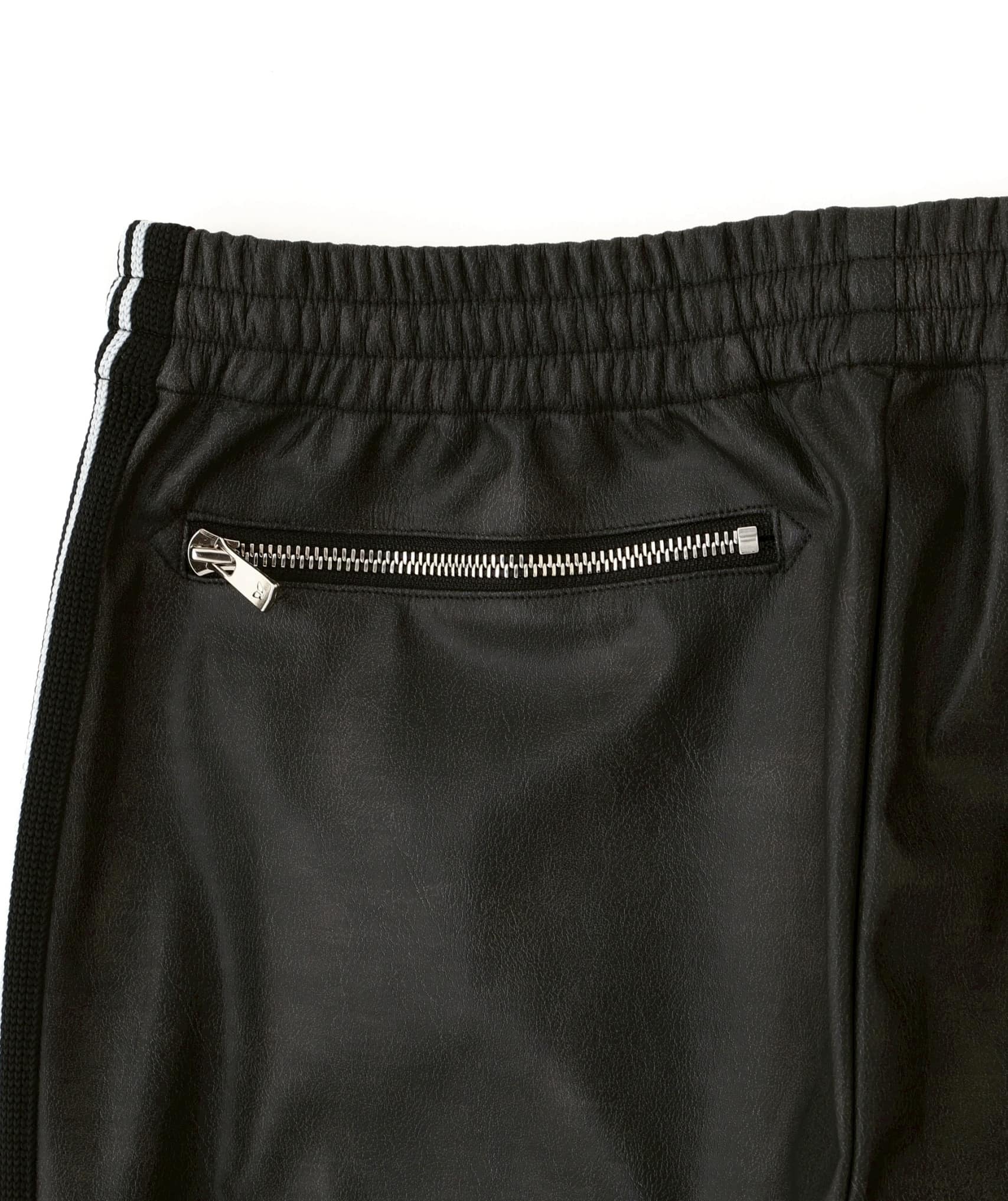 Needles 26ss "Exclusive Track Pant  Synthetic Leather" Black Black XS