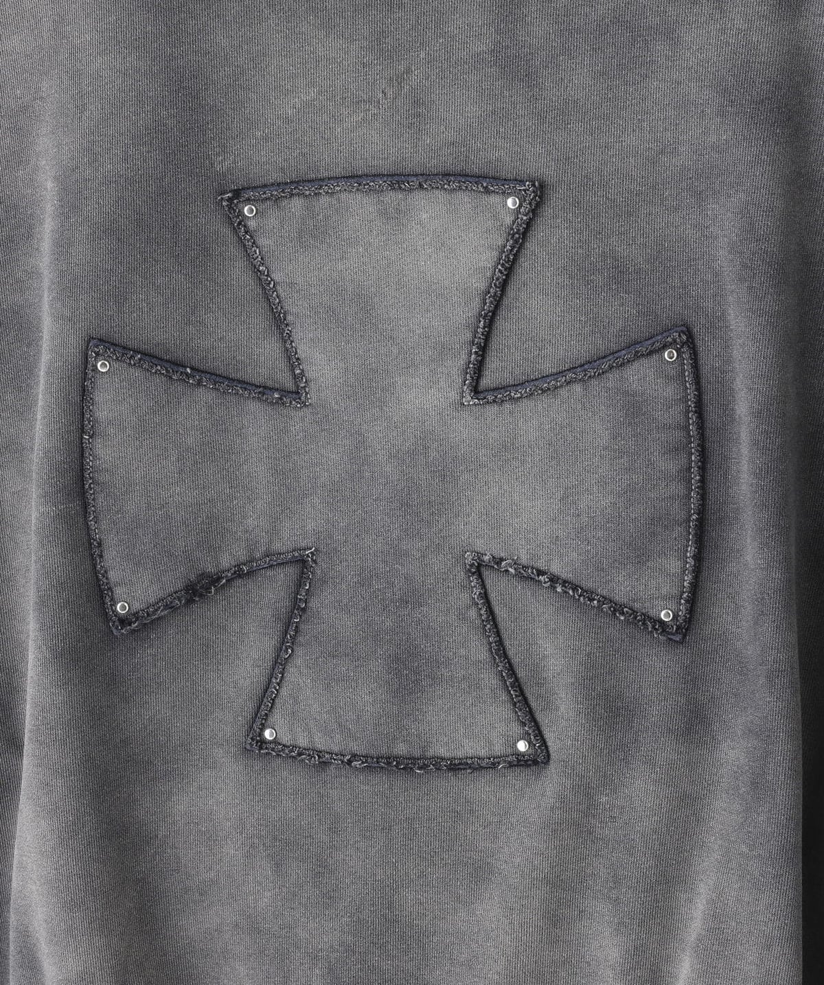 Danke Schon 26ss "Spray Pigment Sweat Crewneck Iron" Black M