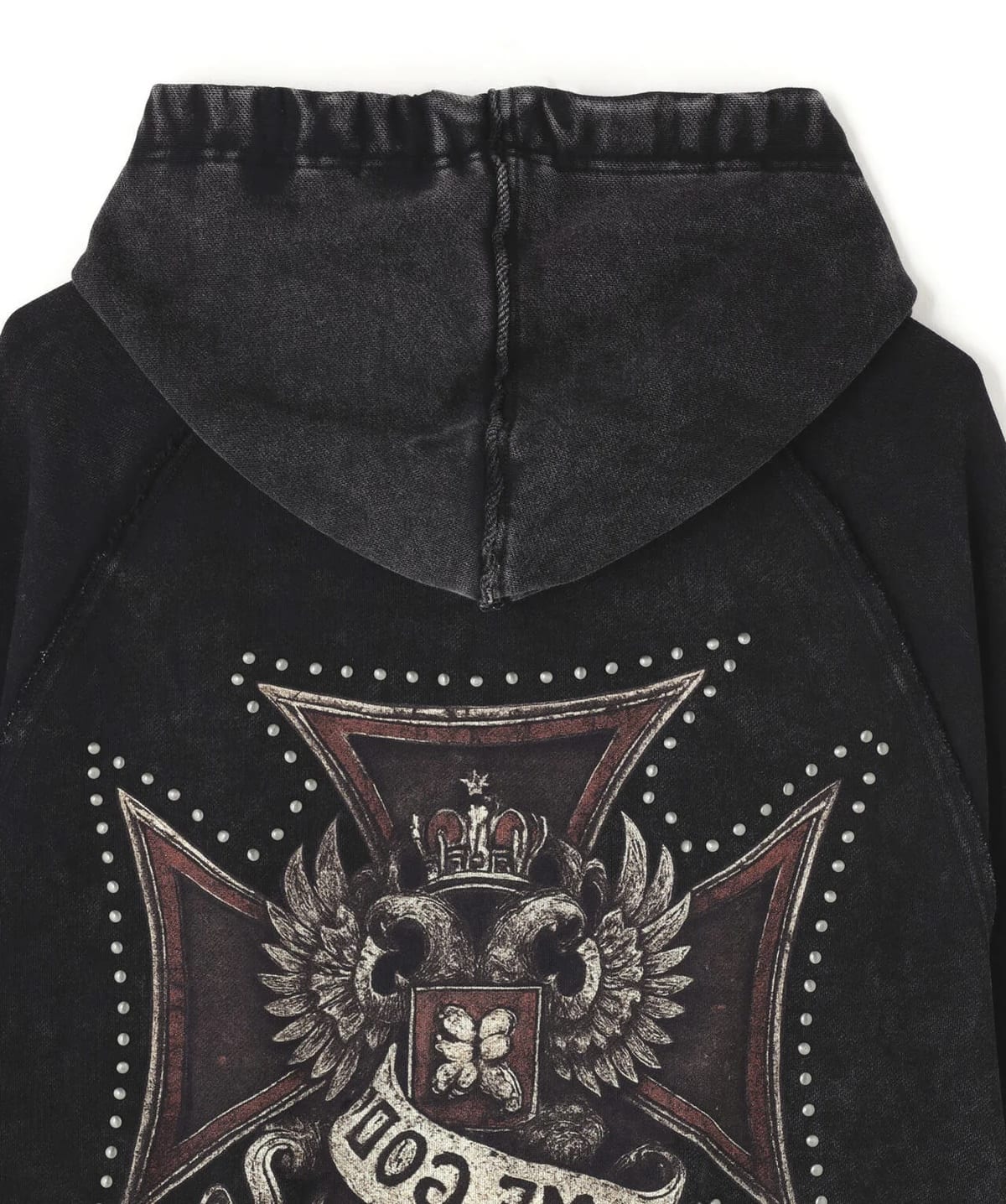 Danke Schon 26ss "490 Chemical Zip Hoodie Ironcross" Black M