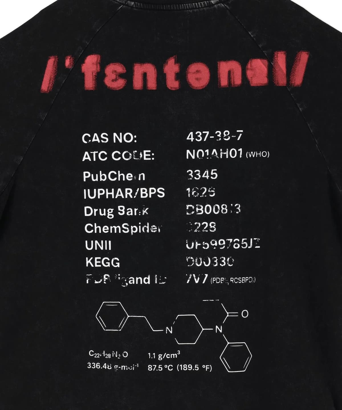 Danke Schon 26ss "Chemical Raglan L/S Tee" Fentanyl Black M