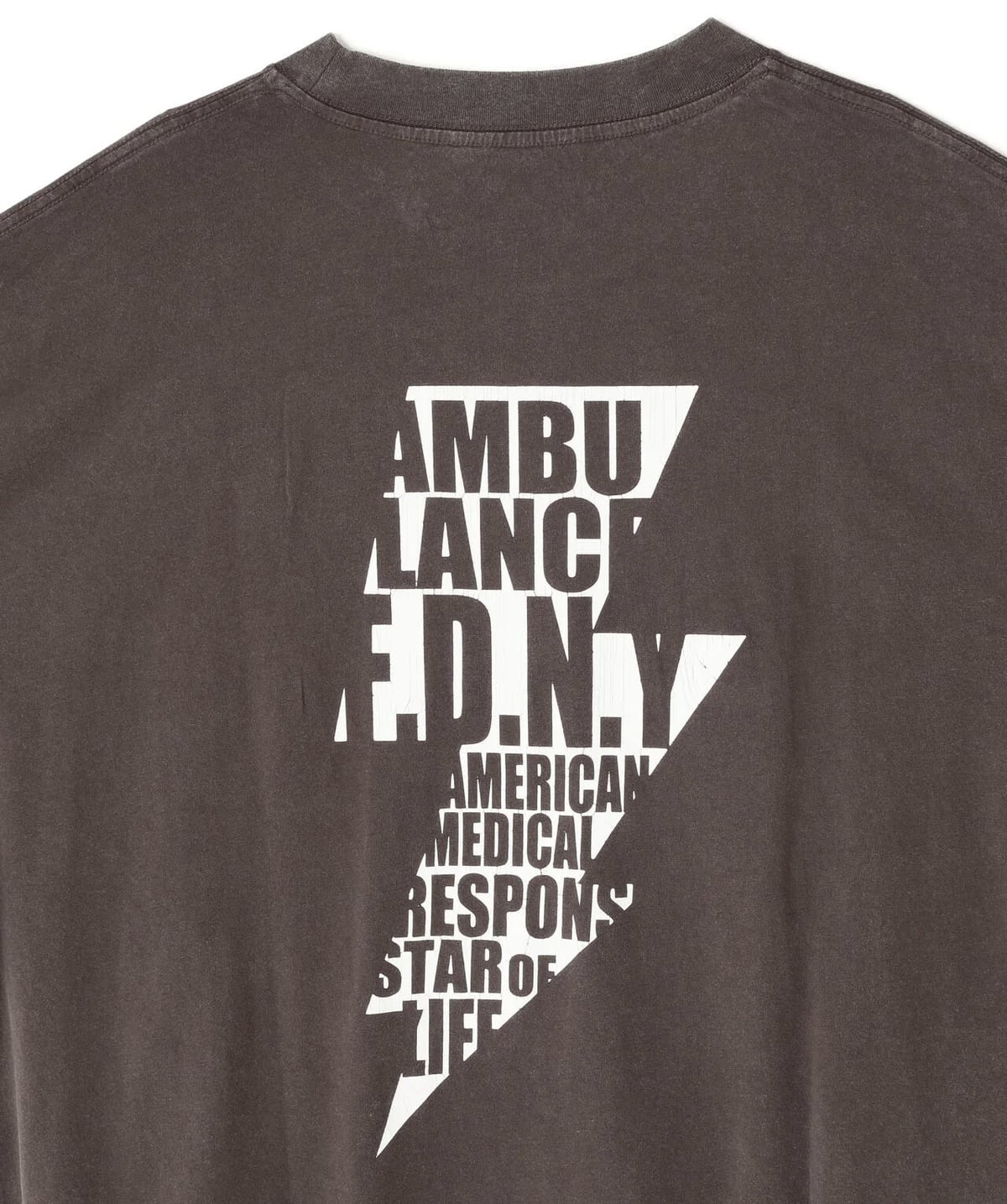 Danke Schon 26ss "Overdye L/S Tee" Fdny Black M