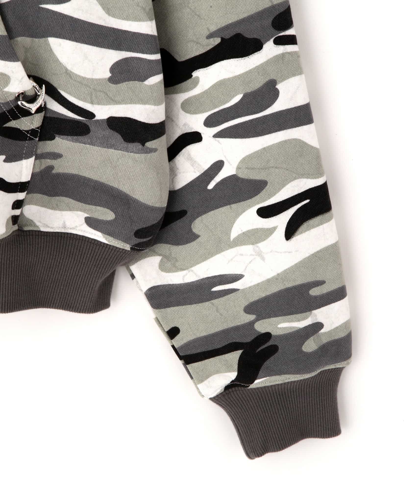 【先行予約 1月24日発売】SUPPLIER 26ss "Exclusive Faux Fur Cross Hoodie" Grey Camo Grey Camo M