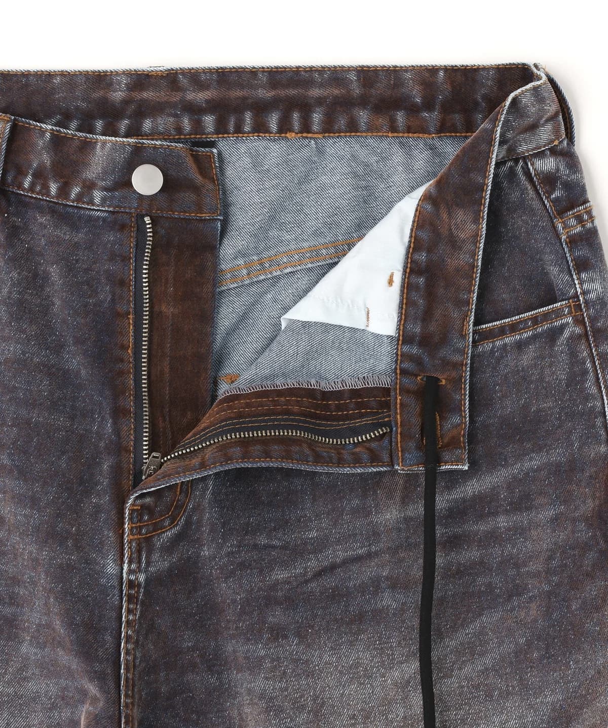 WHITELAND 26ss "Flocky Wide Denim Pants" Blue One Size