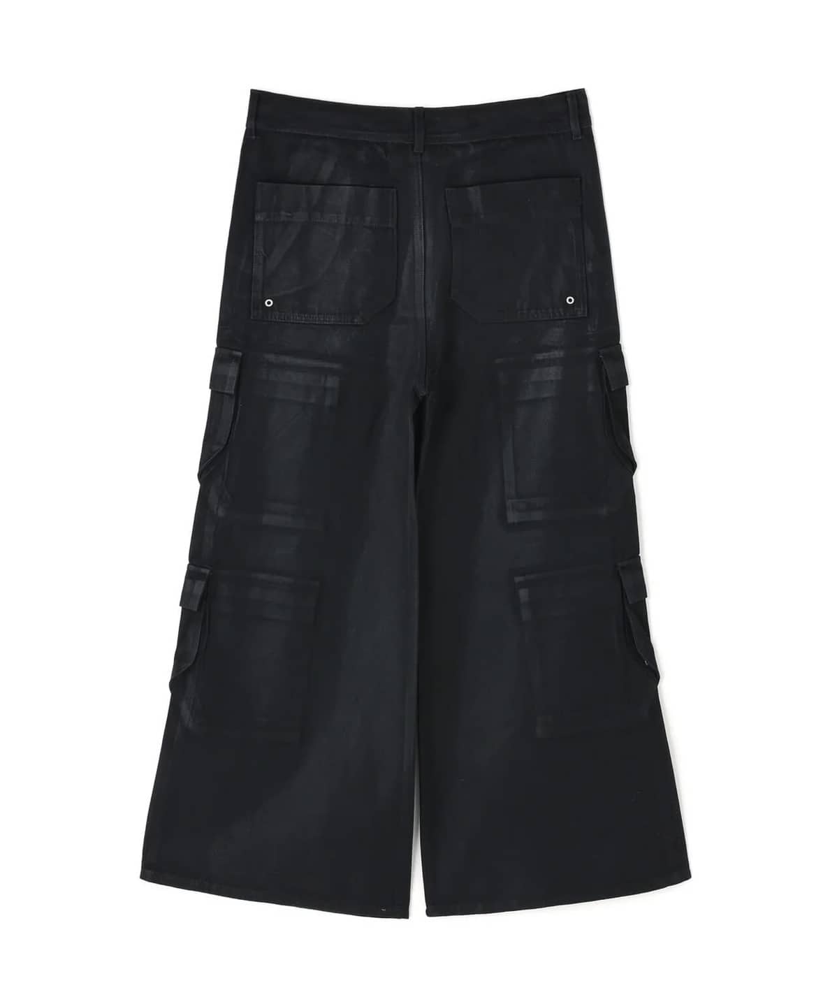 Danke Schon 26ss "11oz Rabber Coated Flare Cargo Pants" Black S