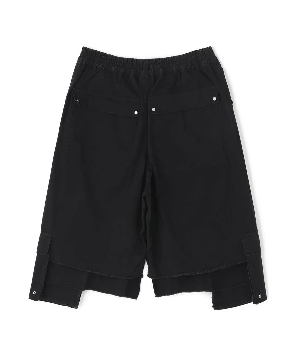 Danke Schon 26ss "Ripstop W-Cargo Shorts" Black Black M