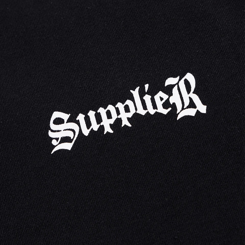 SUPPLIER 26ss "Tribal Cross Tee" Black Black M