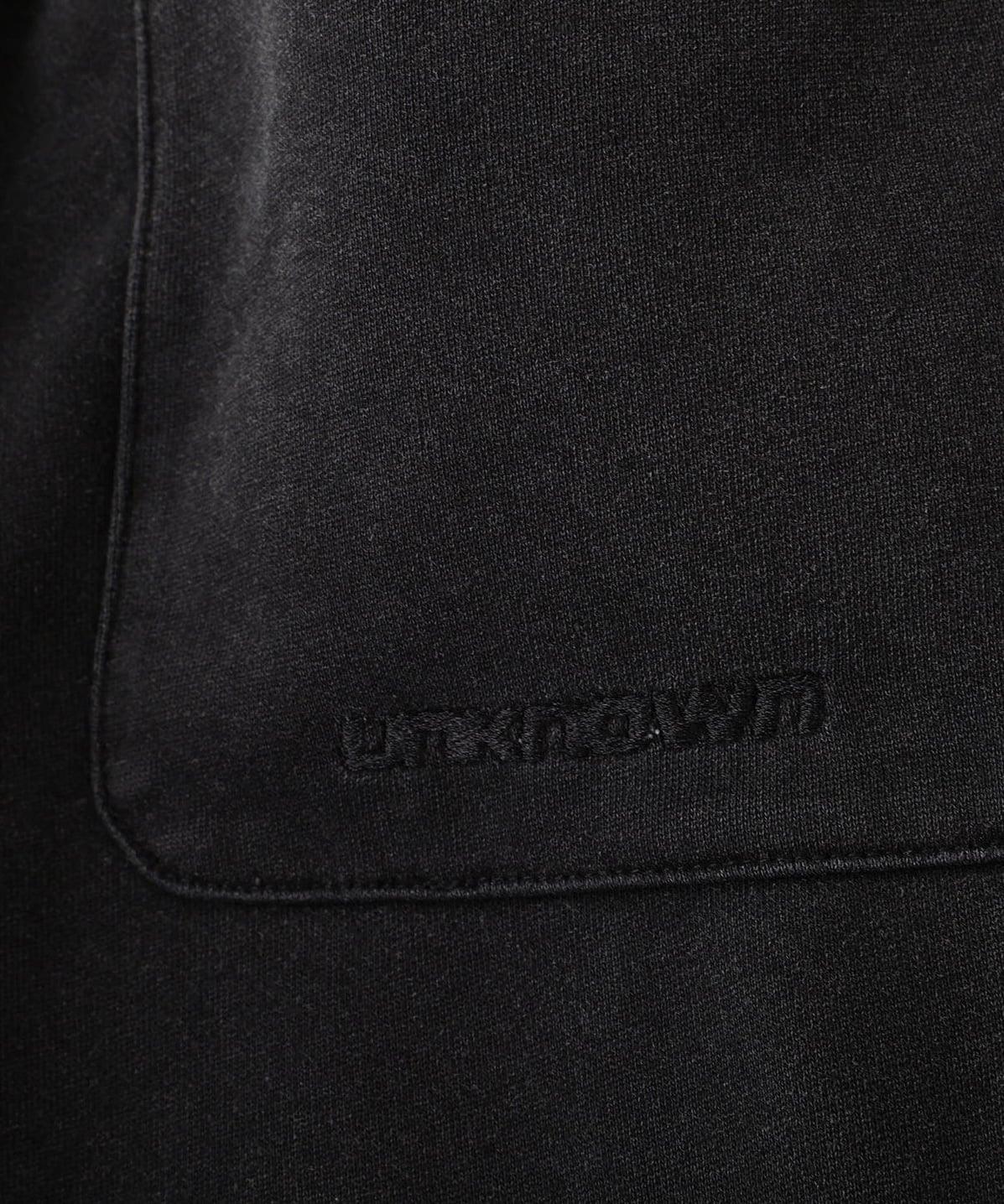 UNKNOWN LONDON 26aw "Exclusive Leather Cross Buggy Shorts" Black Black S