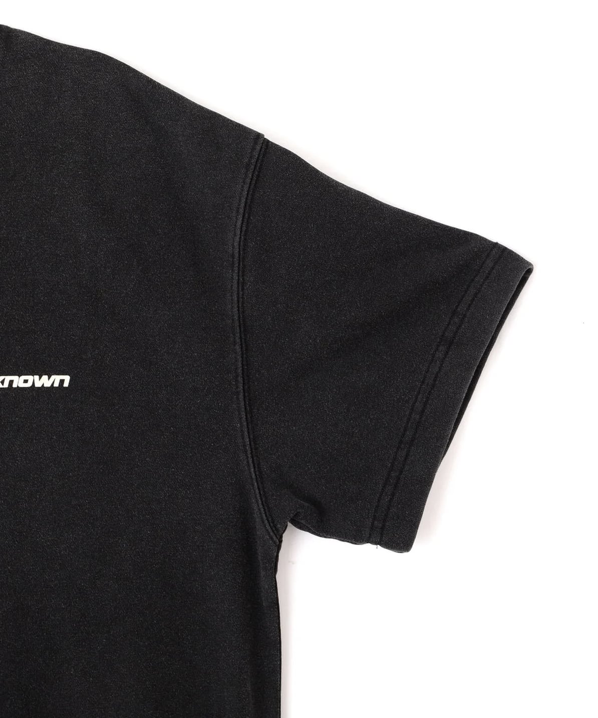 UNKNOWN LONDON 26aw "Exclusive Leather Cross Tee" White White S