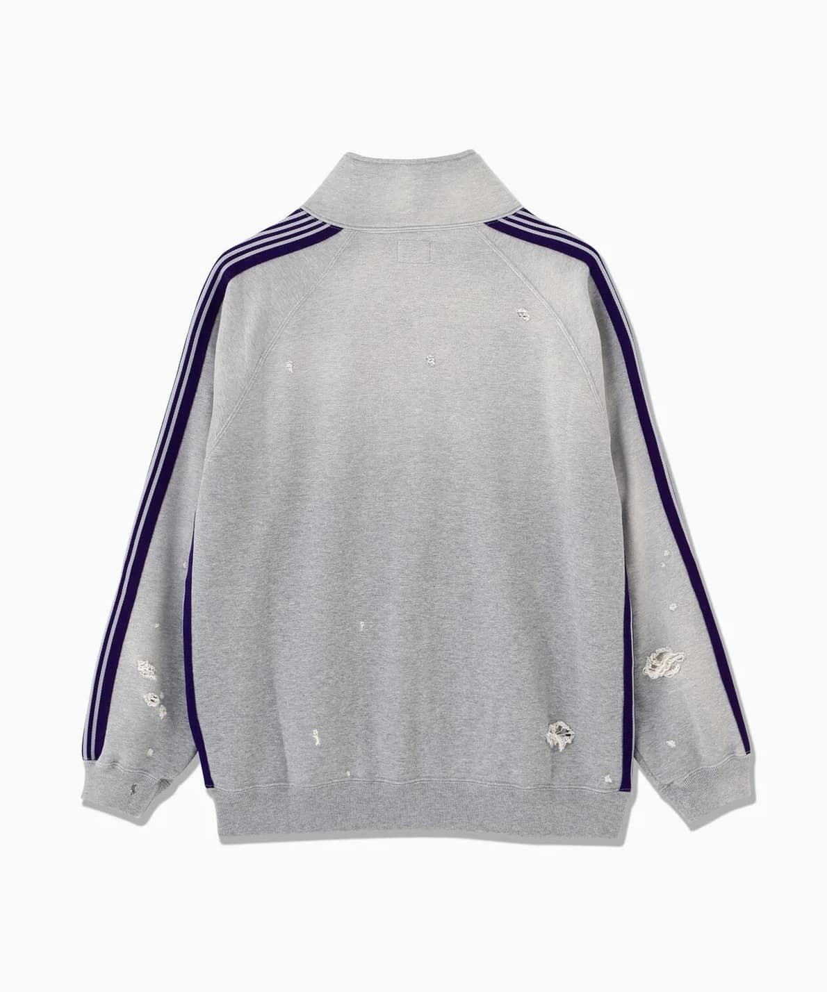 【先行予約 10月3日発売】Needles 26aw "Exclusive H.D.Track Jacket - Cotton Jersey Damage" H.Grey H.Grey S