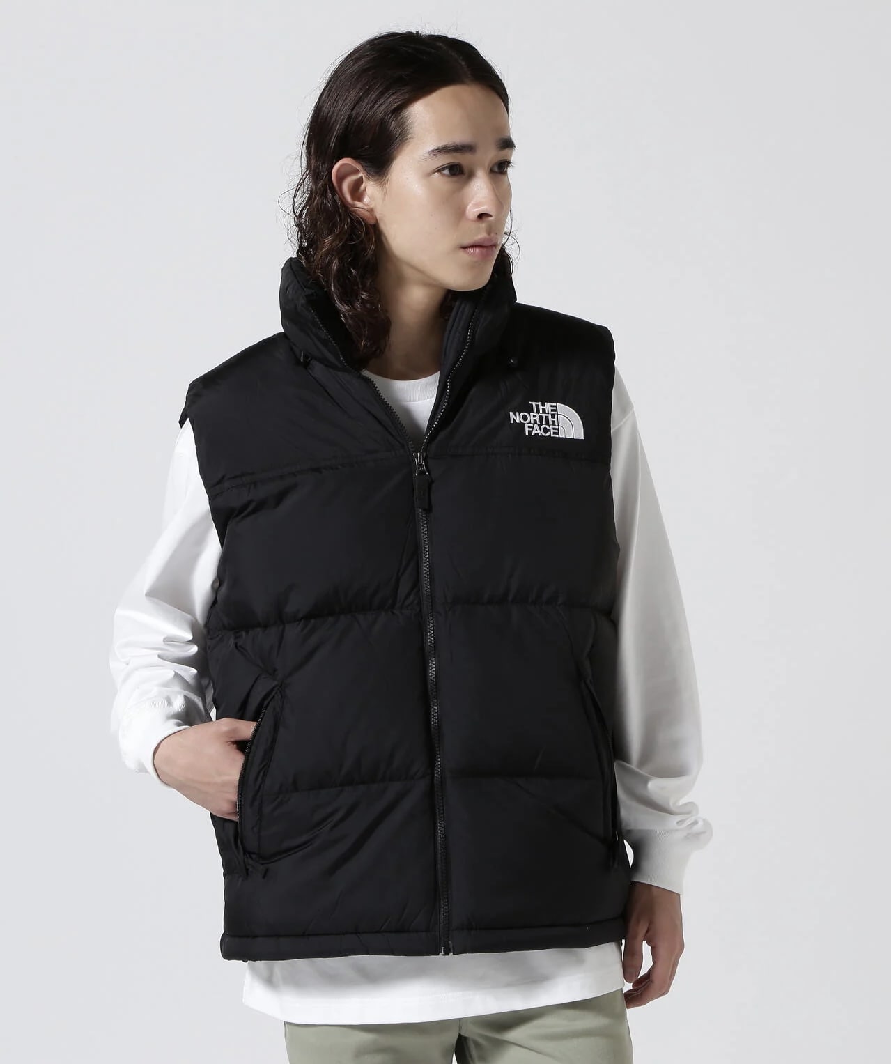 the north face vest black