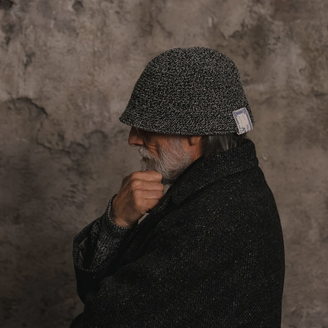 THE H.W.DOG&CO. Wool Knit Hat(One Size Black × White)｜ L.H.P 
